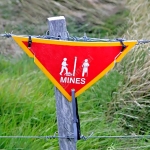 Reflective Aluminum Sign - Mines Triangle Signs